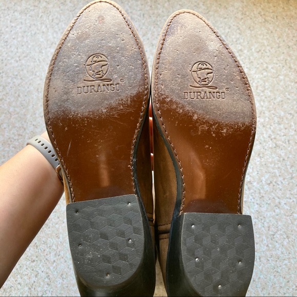 Durango Rustic Brown Leather Western Cowboy Boots - Picture 12 of 12